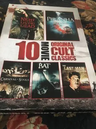 Dvd set 10 original cult movies 🎥