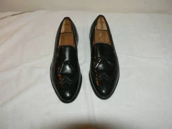 Allen Edmonds  MANCHESTER Black Leather Tassel Loafer , Size 13