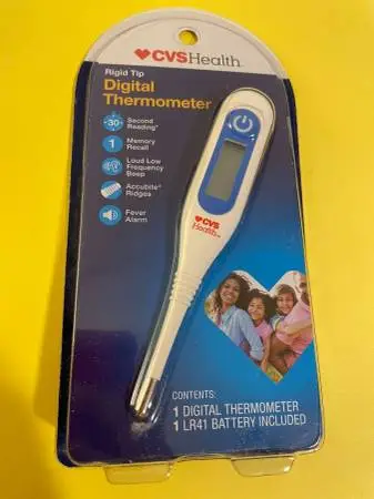 New! CVS Health Rigid Tip Digital Thermometer! For Oral, Anal, and Und