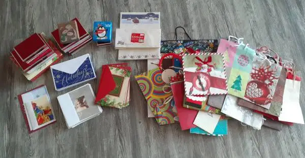 Christmas Stationery & All-Occasion Gift Bag Lot - Mixed NEW & Used