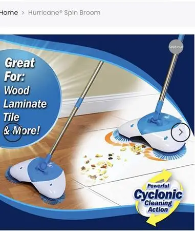 Mechanical Mop Broom Hurricane Spin Broom.