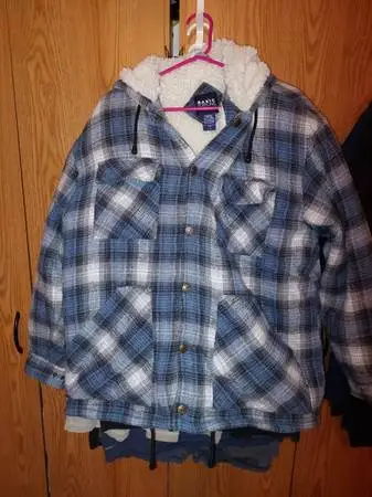 Warm flannel jacket size L