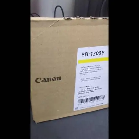 Canon 330ml Ink Tank Yellow PFI-1300Y. New in box.