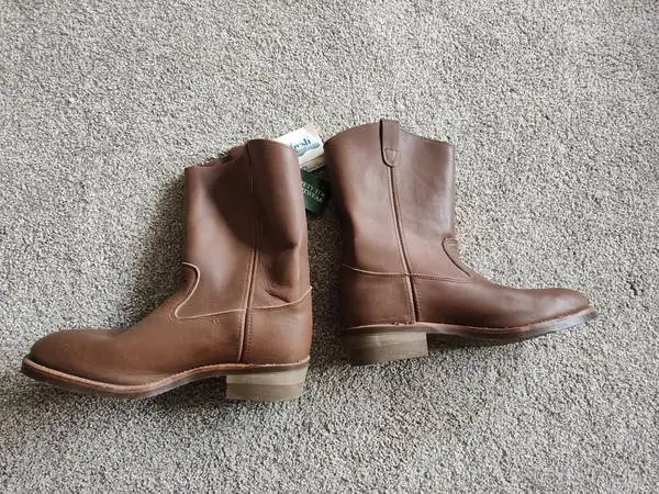 Iron Age Mens Size 10.5 Brown Leather Western Cowboy Boots Steel Toe
