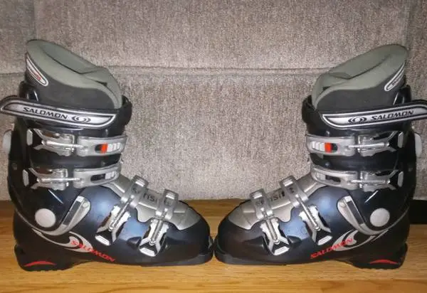 Salomon TF Evolution ski boots mens size 9 9.5 27.5 mondo