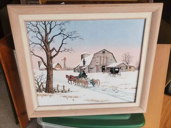Barn house painting