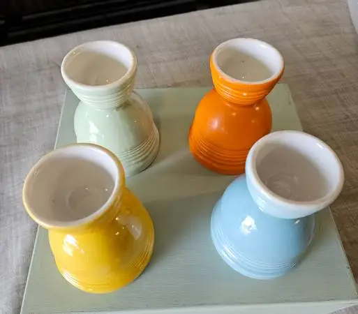 Vintage Colorful Egg Cups (4)