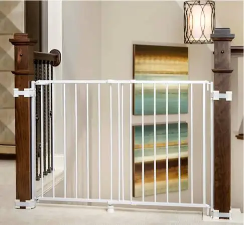 Regalo Top of Stairs Metal Pet Gate with Banister Kit