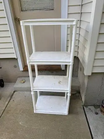 Plastic Household Storage Rack With Shelves