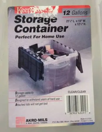 AKRO-MILS 12 Gallon KeepBox / Storage Tote
