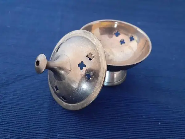Metal Pedestal Incense Burner