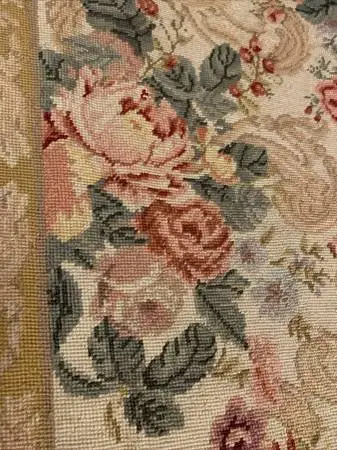 Aubusson Style Needlepoint Rug 4 x6