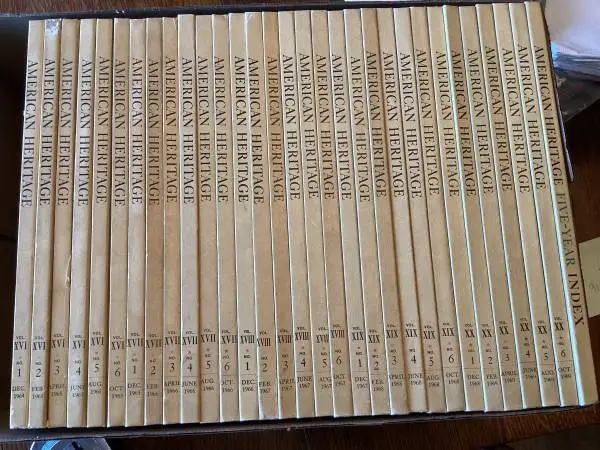 30 American Heritage HB Magazines Complete Vol 16-20 1964-69 + 5 Year