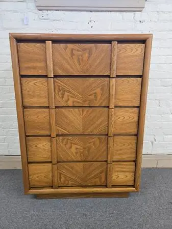 Vintage Lane Highboy Chest from 1970s