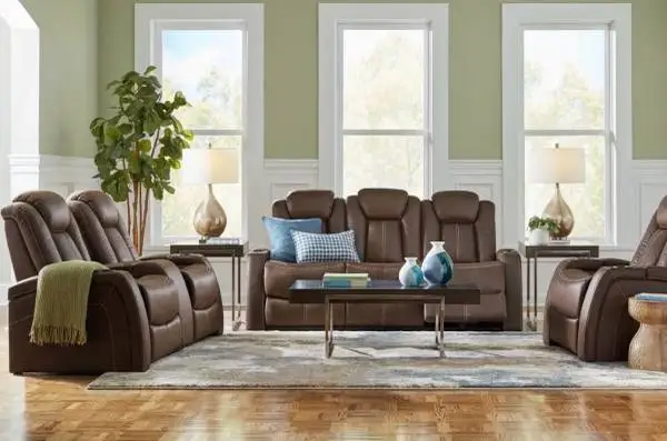 Crestline full power dual recline livingroom set