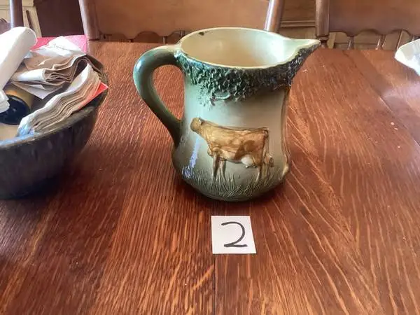 Roseville Early Ware 6 ½” Cow Pitcher 1910-16 #2