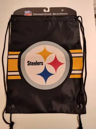 *BRAND NEW NFL STEELERS DRAWSTRING BACKPACK**