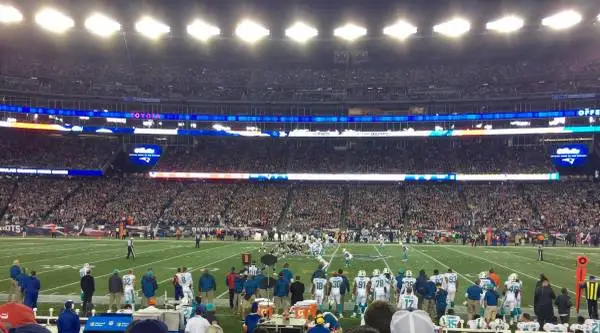 Four (4) Patriots and the Packers Tickets 11/08 on the Visitors side