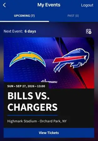 2-4 tickets for 9/27 game Bills vs. LA Chargers