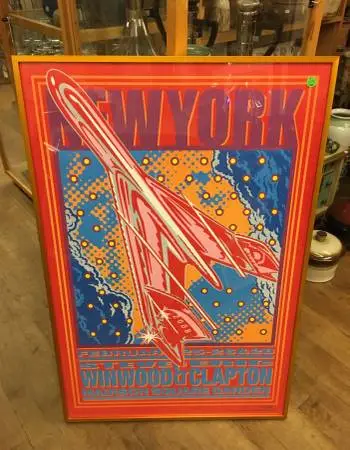 Vintage Steve Winwood Eric Clapton 08 NY MSG Poster
