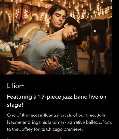 Liliom, Joffrey Ballet, 9/26/26