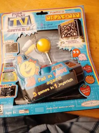 Ms Pac-Man tv game system and Atari TV game system