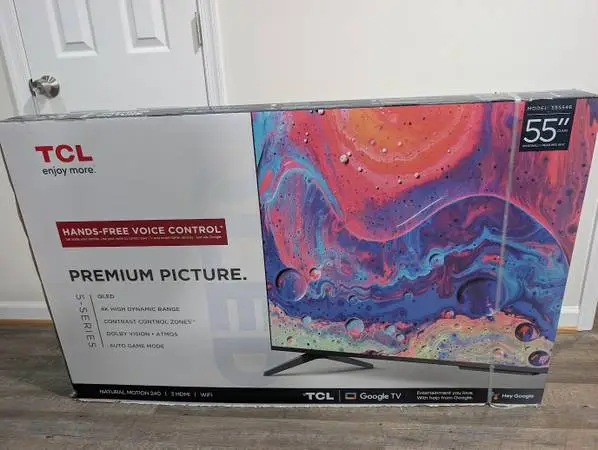 New in Box TCL 55 QLED 4K TV 55s546 UHD Smart Google TV