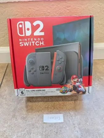 Nintendo Switch 2 Console Bundle with Mario Kart World Full Game DL