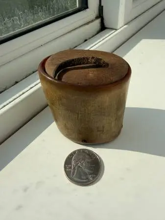 Old snuff box horn