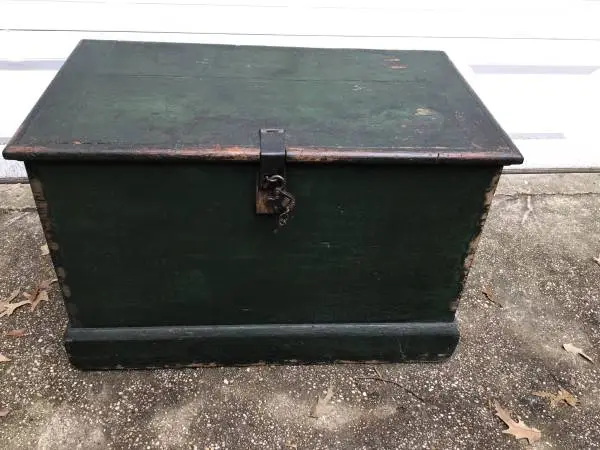 Carpenters Primitive wooden tool box
