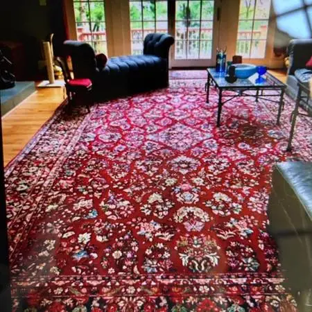 Antique Persian rug 10.4 x 17.7 feet