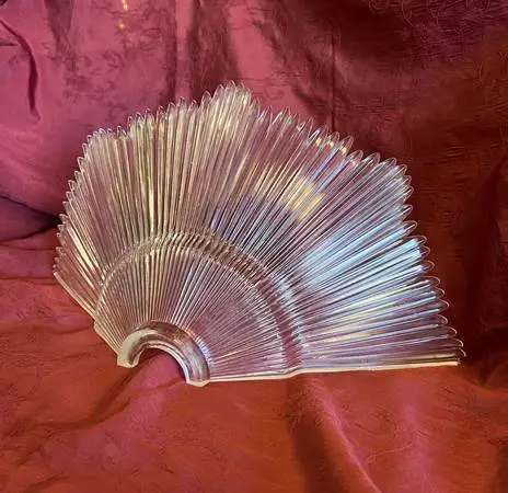 SALE! Art Deco Scalloped Glass Sconce Shade