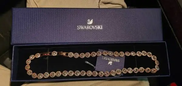 SWAROVSKI Rhodium Angelic Stone Sparkle Necklace