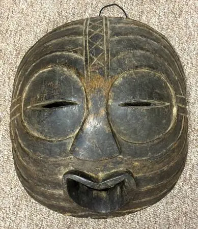 Old African Luba Kifwebe Mask: Congo