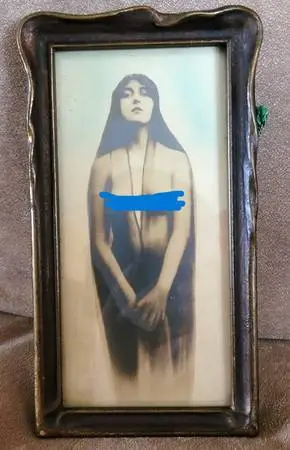 Kaloma Circa 1914 Antique Silver Gelatin Nude Photo / Josie Wyatt Earp