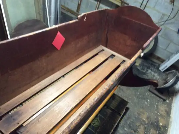 Antique primitive cradle