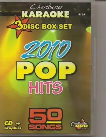 Karaoke CHARTBUSTER 2010 POP Hits 3 Disc Box Set CDG Disc 50 SONGS VOL
