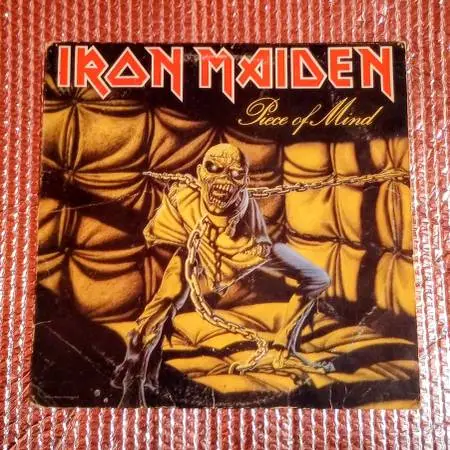 IRON MAIDEN...PIECE OF MIND vinyl LP record album