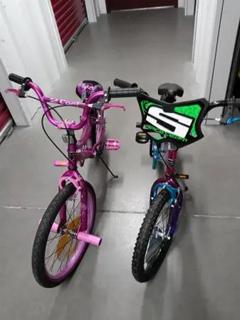Two Bicycles. 18 boys and 20 girls. See Description.