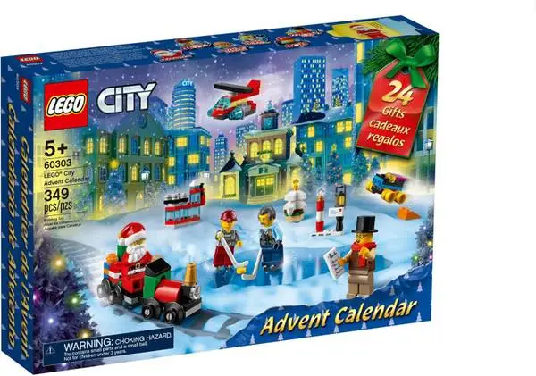 New Sealed Box Lego City Advent Calendar 60303 349 Pcs