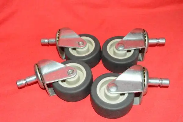 2 Grip Ring Stem Low Profile Caster Set Of 4
