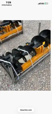 New skid steer auger