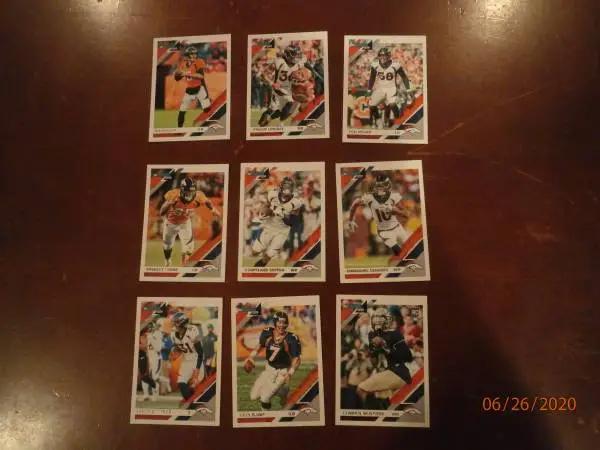 DENVER BRONCOS 2019, 2023-2025 Donruss card Team Sets NFL CARDS $7