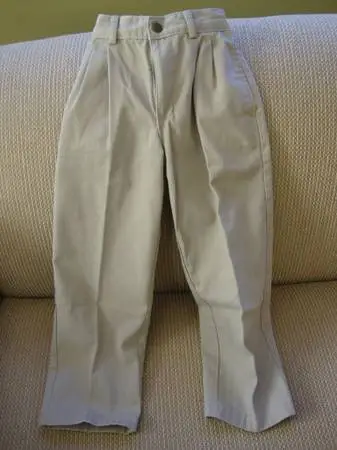 Size 7 slim boys khaki pants