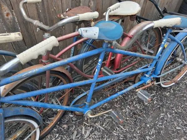 3 - 1950s Vintage Bicycles Bikes Rare! 2-Columbia & 1-Rollfast Used