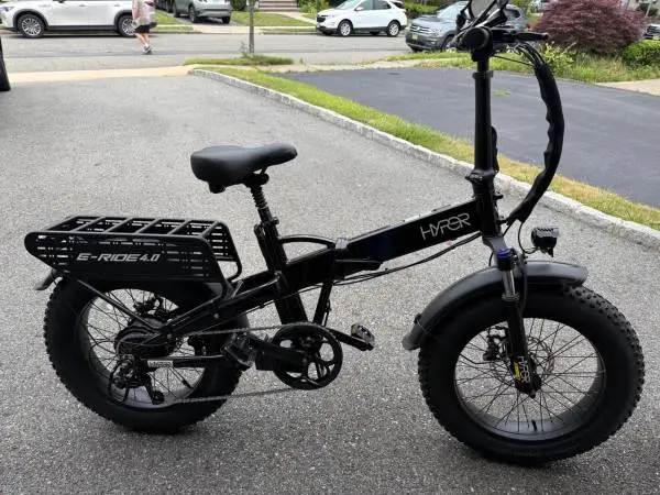 HYPER 20IN E-RIDE 4.0 Bike Like New Folding Electric Bicycle