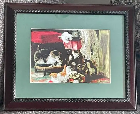 MISCHIEVOUS KITTY GICLEE PRINT PAINTED BY ROBERT FREDERICK FOR JASON C