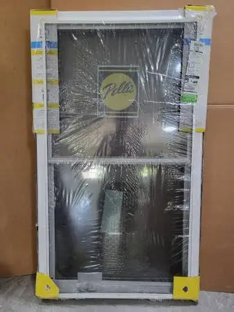New PELLA 36x 62 Vinyl Double-Hung Replacement Window w/Low-E Glass