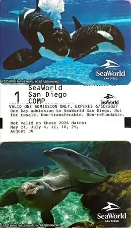 San Diego Sea World Single Day tickets
