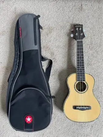 Mitchell Ukulele with roadrunner carry case
